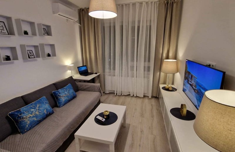 Location d’un appartement confortable d’une pièce, Chiajna, Bucarest, Roumanie